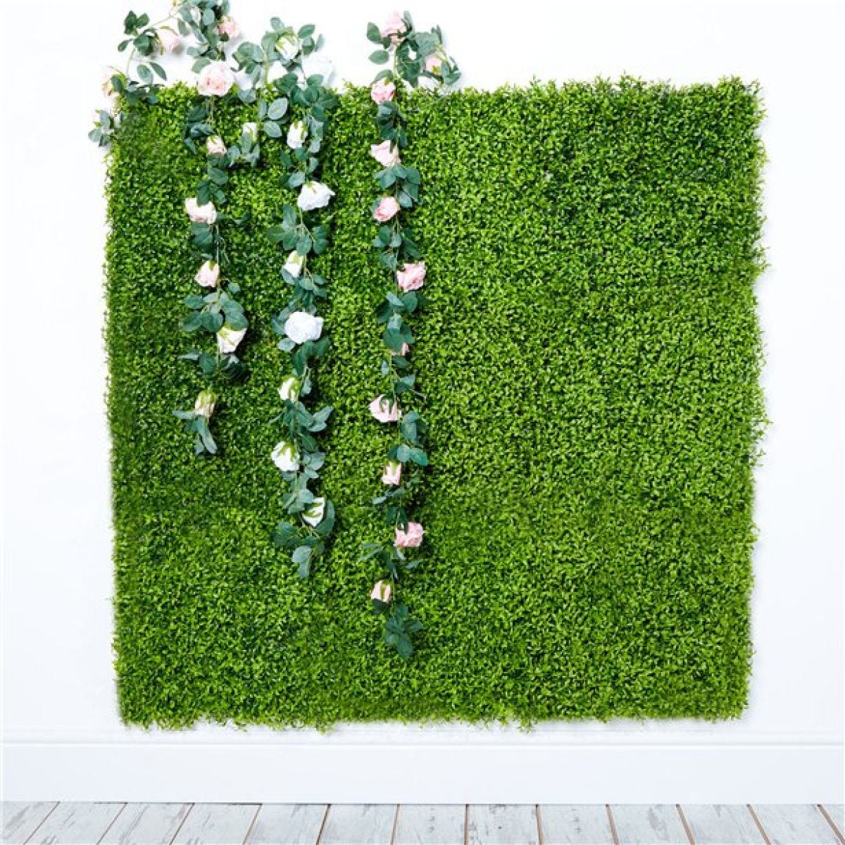 Green Faux Plant Wall