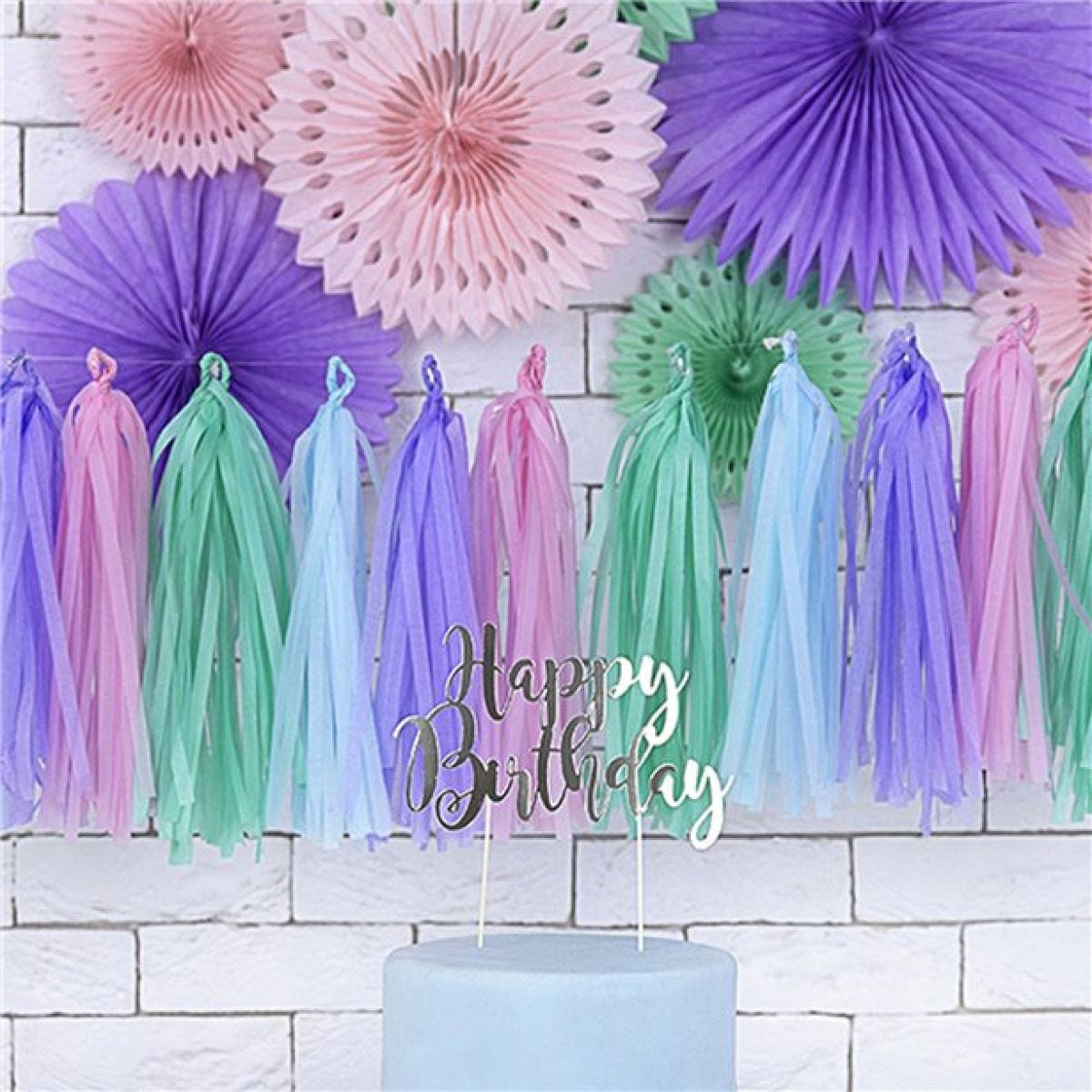 Pastel Tassel Garland Decoration - 1.5m