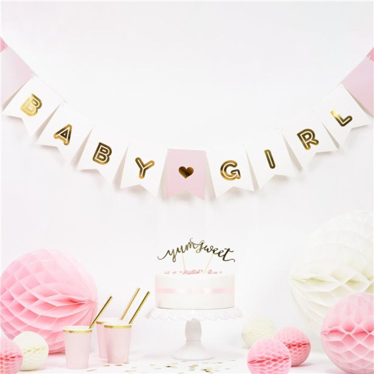 Pink Baby Girl Banner - 1.75m