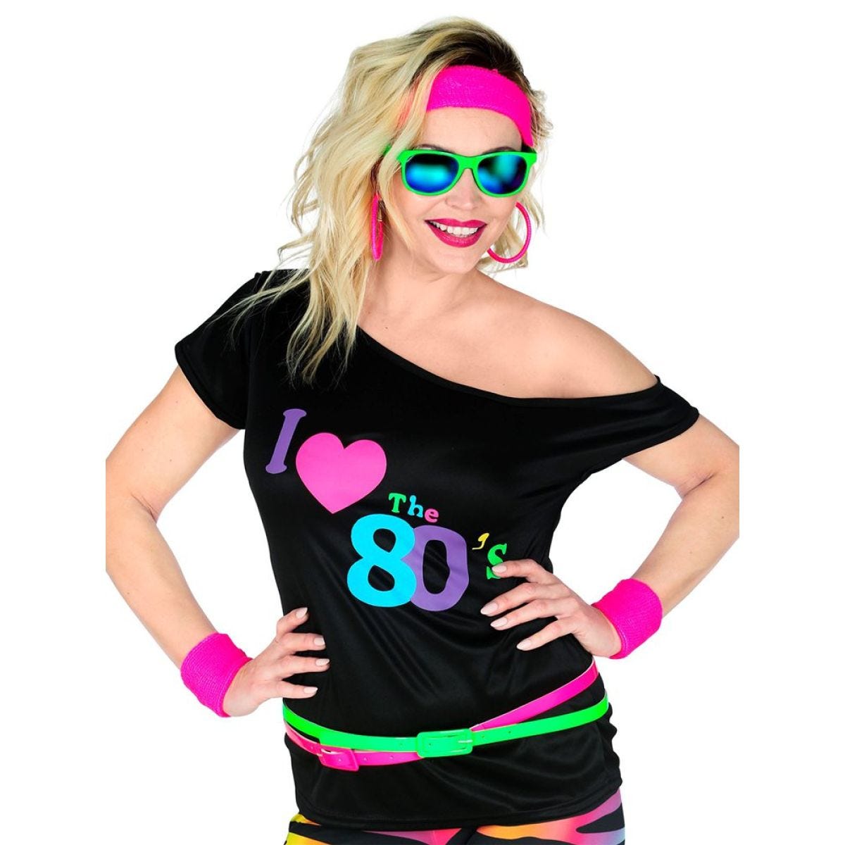 80s T Shirt - Adult Costume