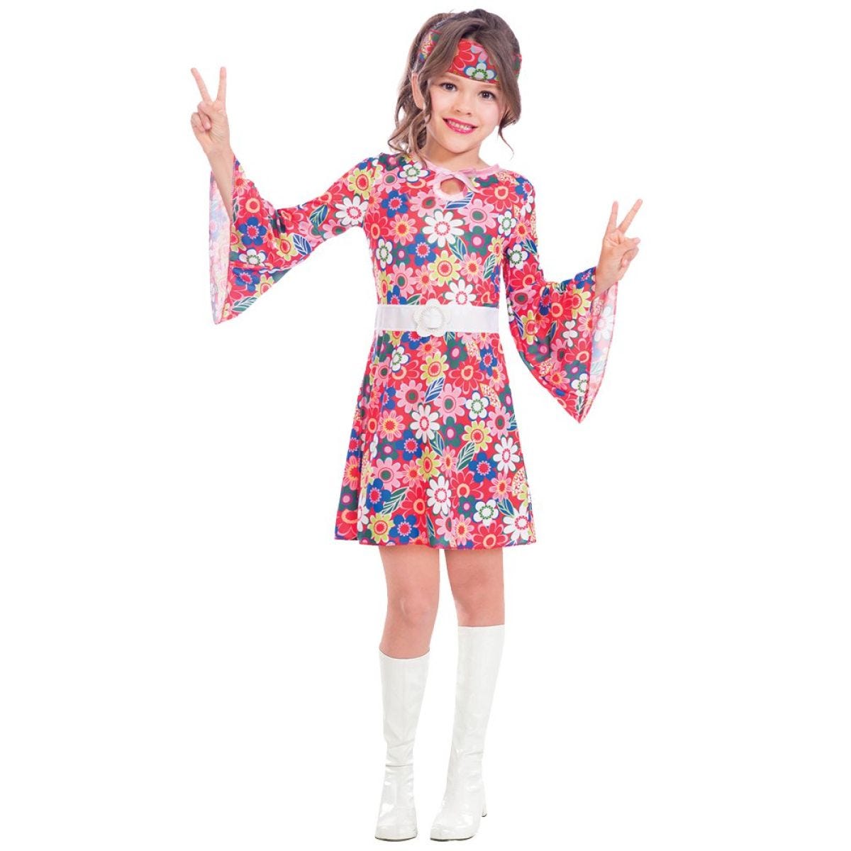 Miss 60s Hippie - Child and Teen Costume