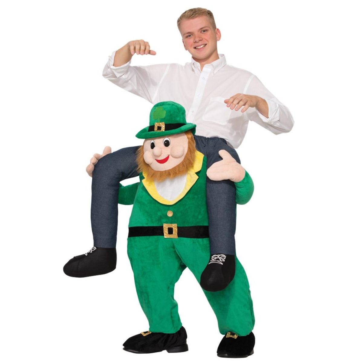 Piggyback Leprechaun - Adult Costume
