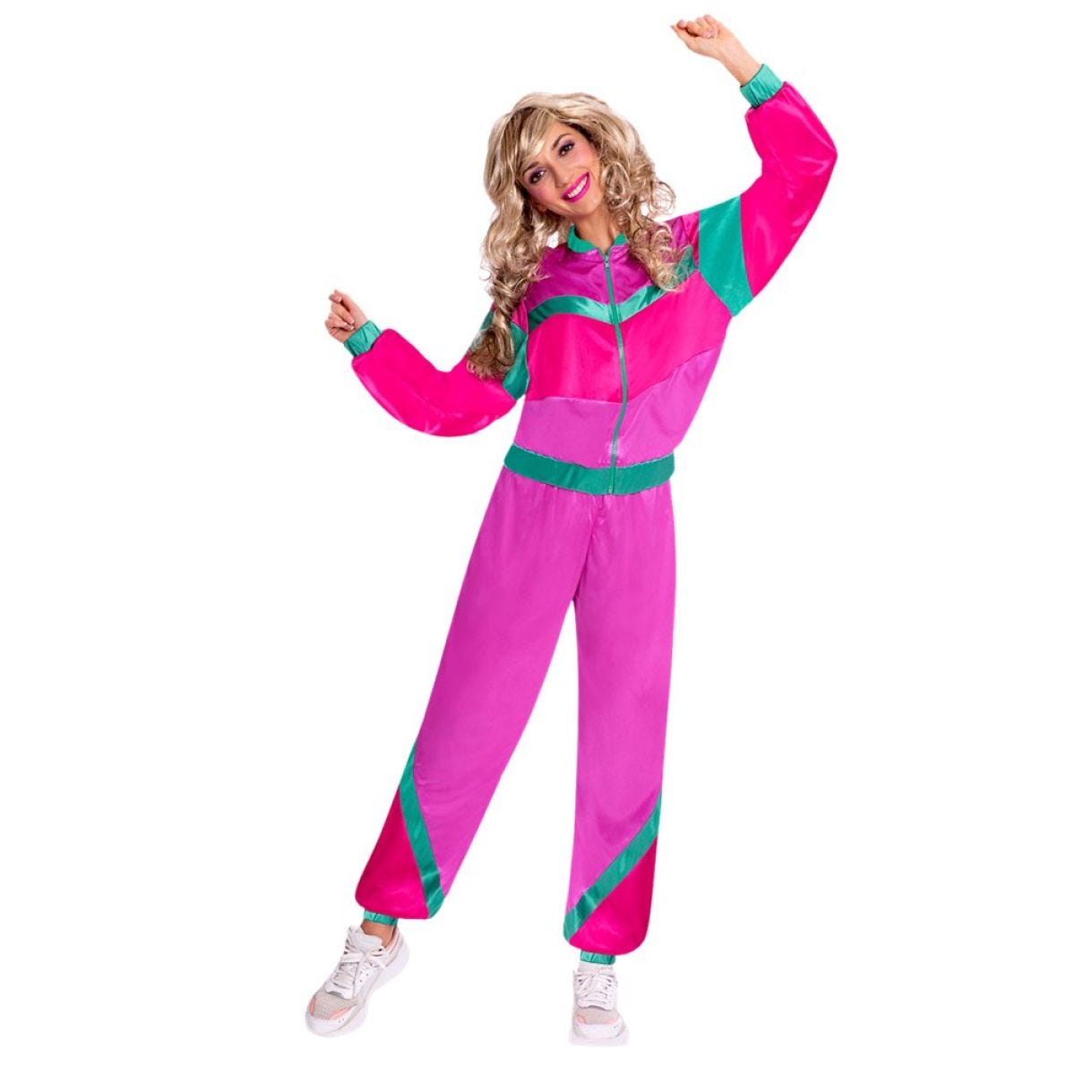 80s Pink Shell Suit - Adult Costume