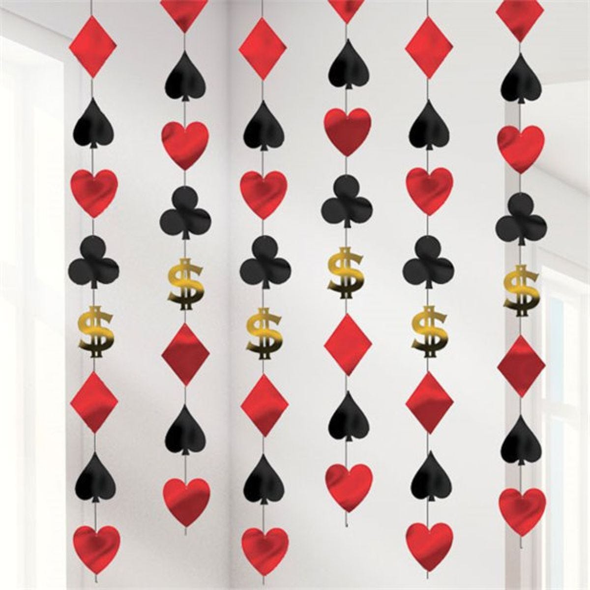 Casino Hanging Strings Decoration - 2.1m