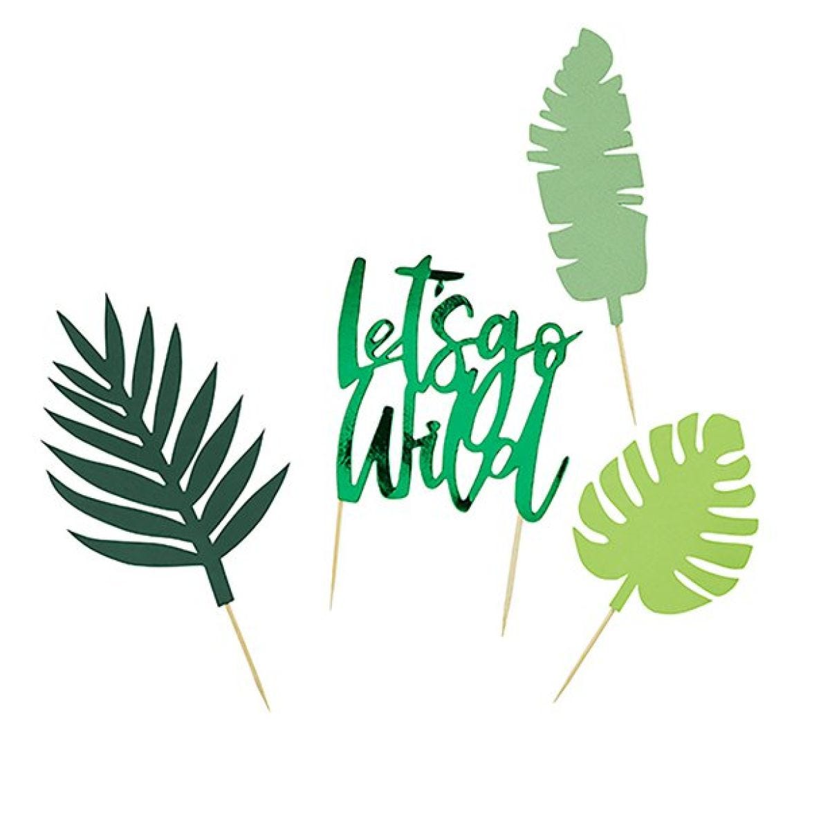 Let&apos;s Go Wild Tropical Cake Topper