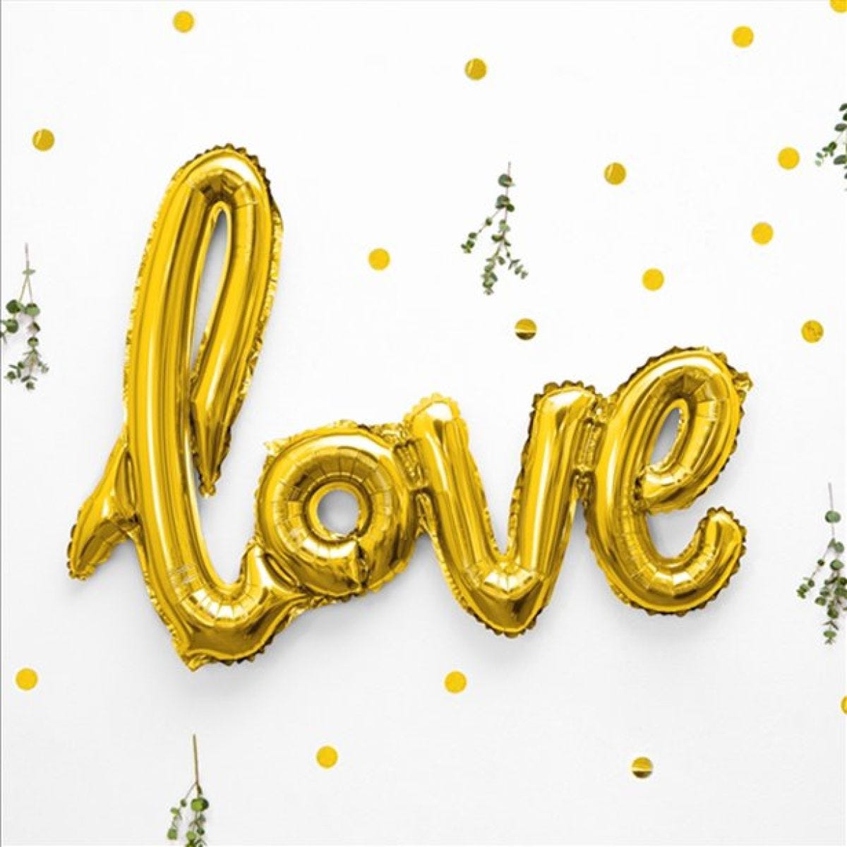 Gold Love Balloon - 28" Foil