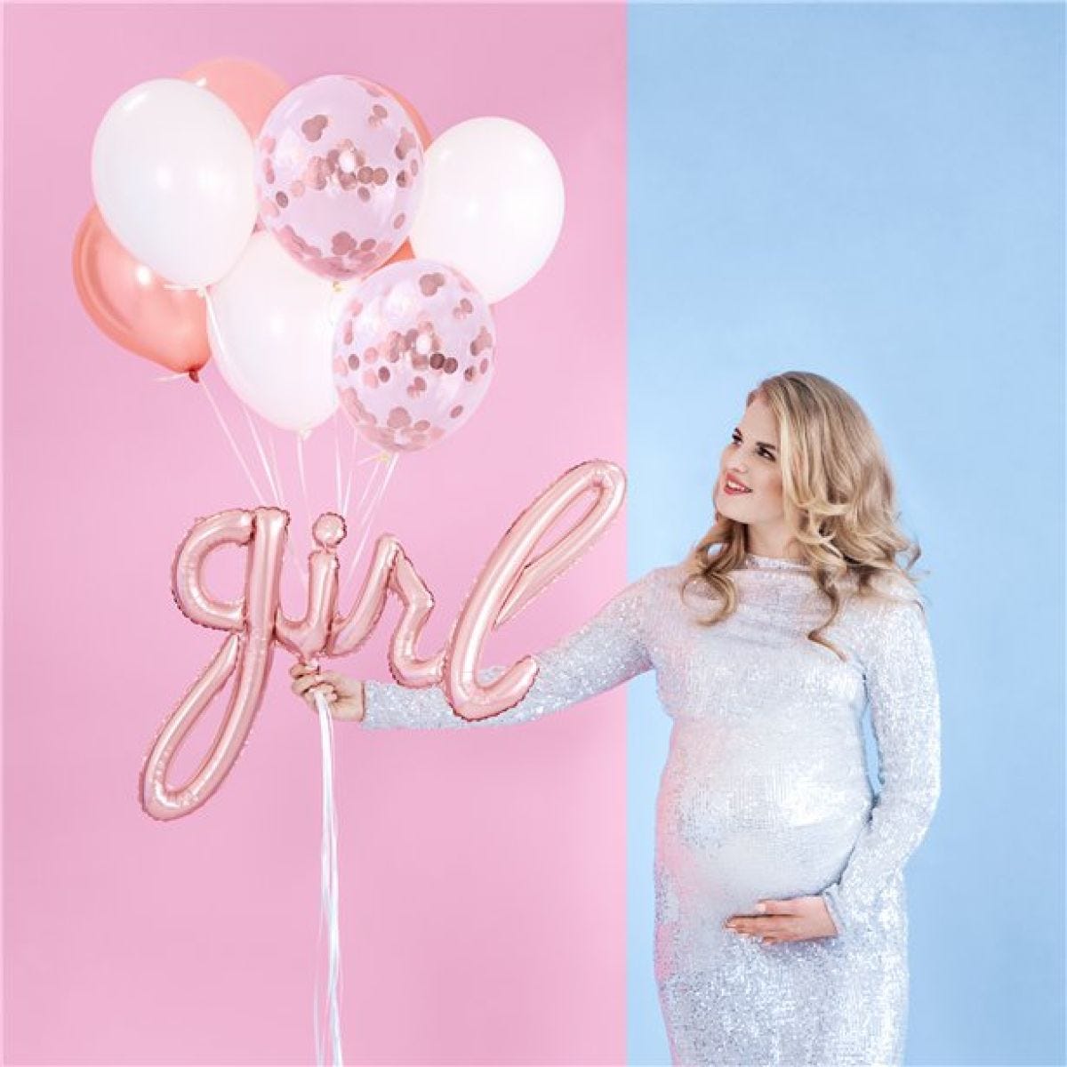 Rose Gold Girl Phrase Balloon - 30" Foil