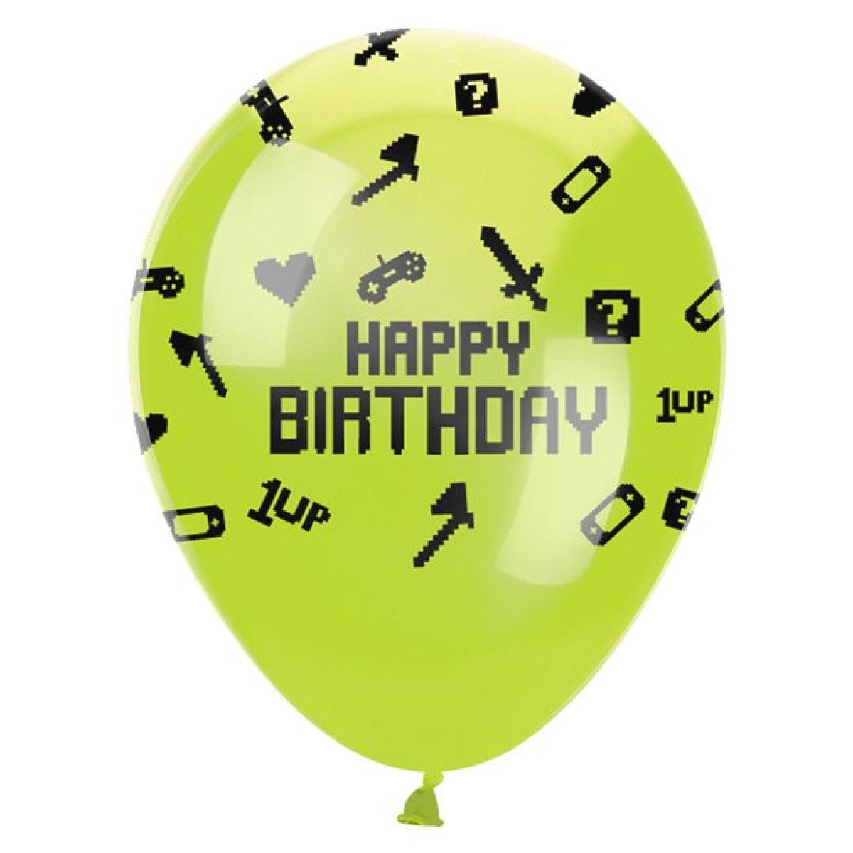 Game On &apos;Happy Birthday&apos; Latex Balloons - 12" (6pk)