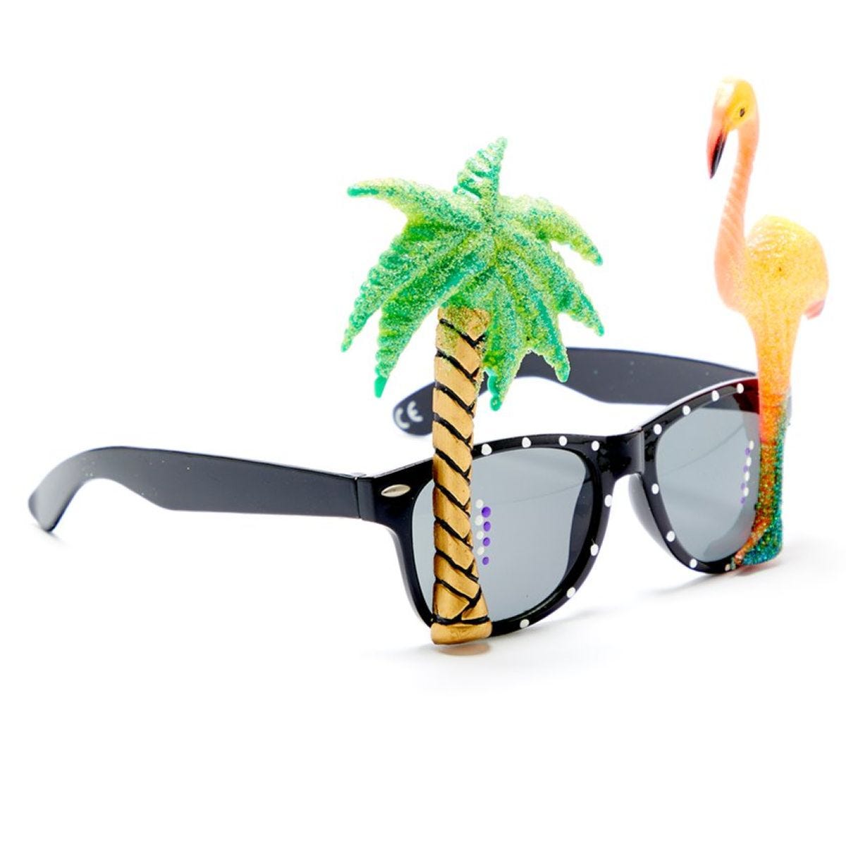 Flamingo Palm Tree Glasses