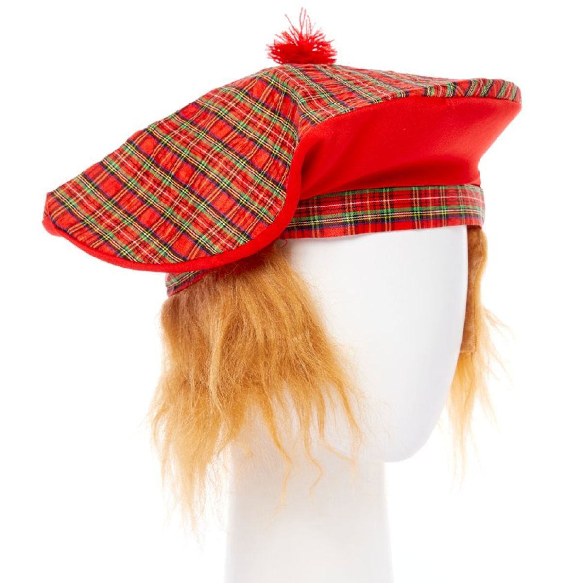 Red  Tartan Tam o&apos; Shanter Hat