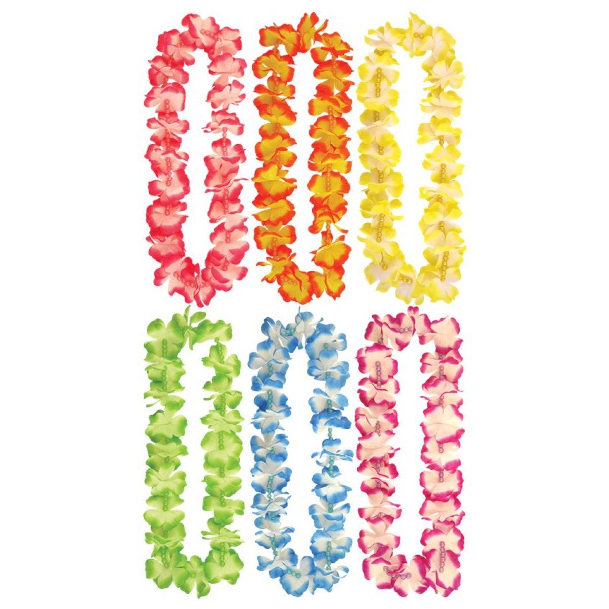 Hawaiian Lei with Beads - Assorted Colours