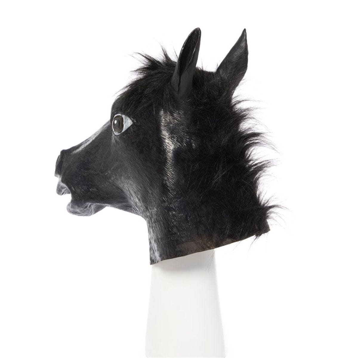 Black Beauty Horse Rubber Mask