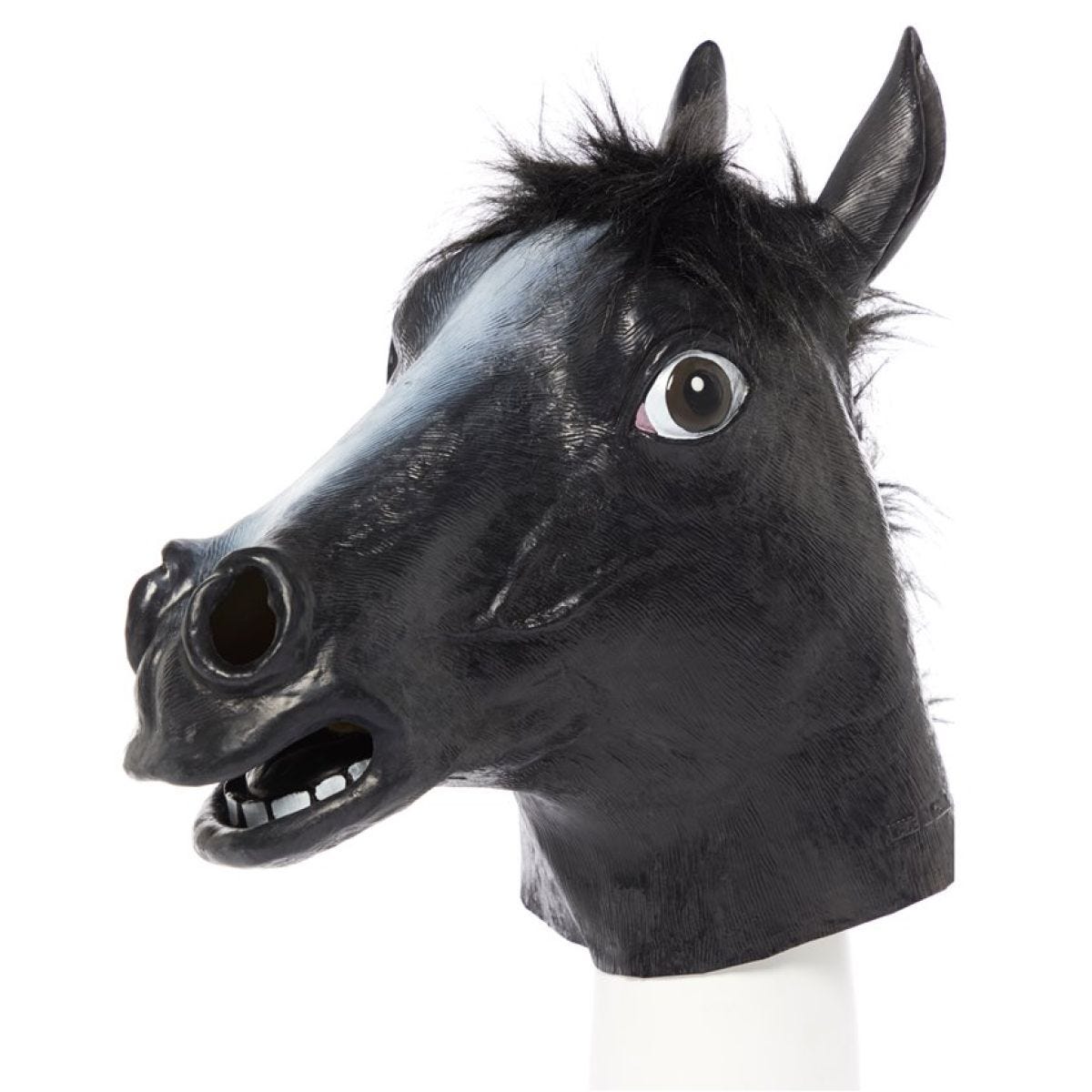 Black Beauty Horse Rubber Mask