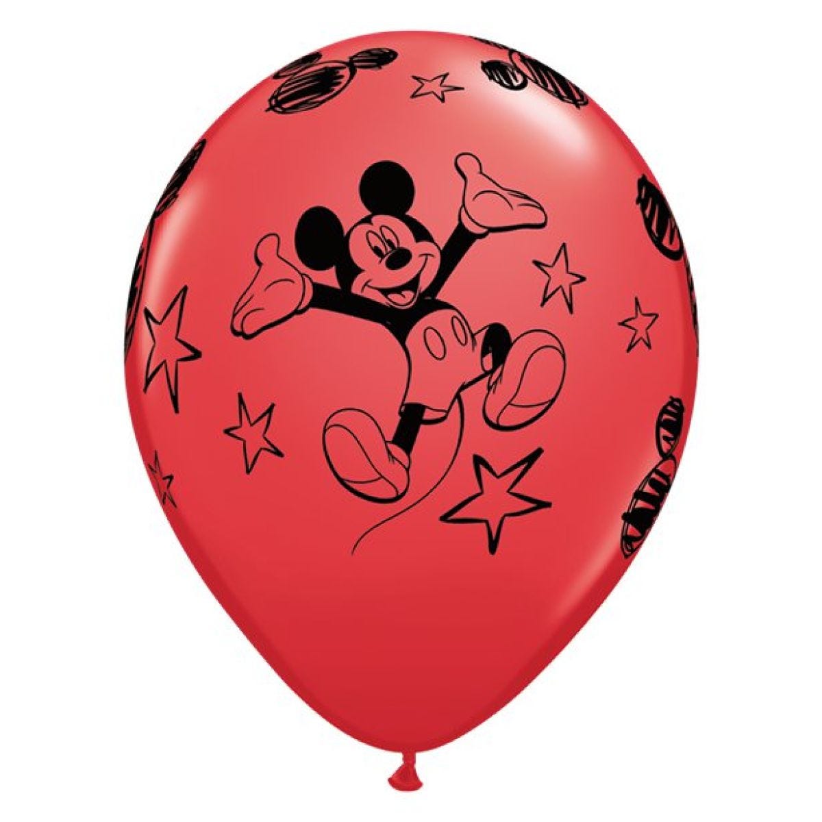 Mickey Mouse Red Latex Balloons - 11" (6pk)