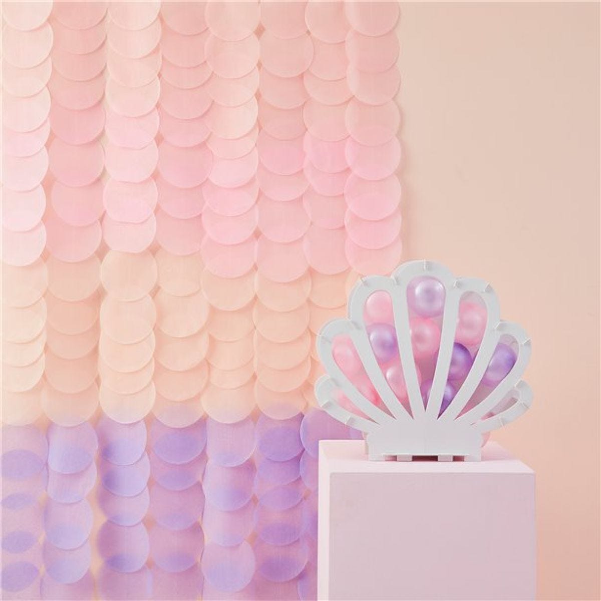 Mermaid Magic Pastel Tissue Paper Disc Backdrop