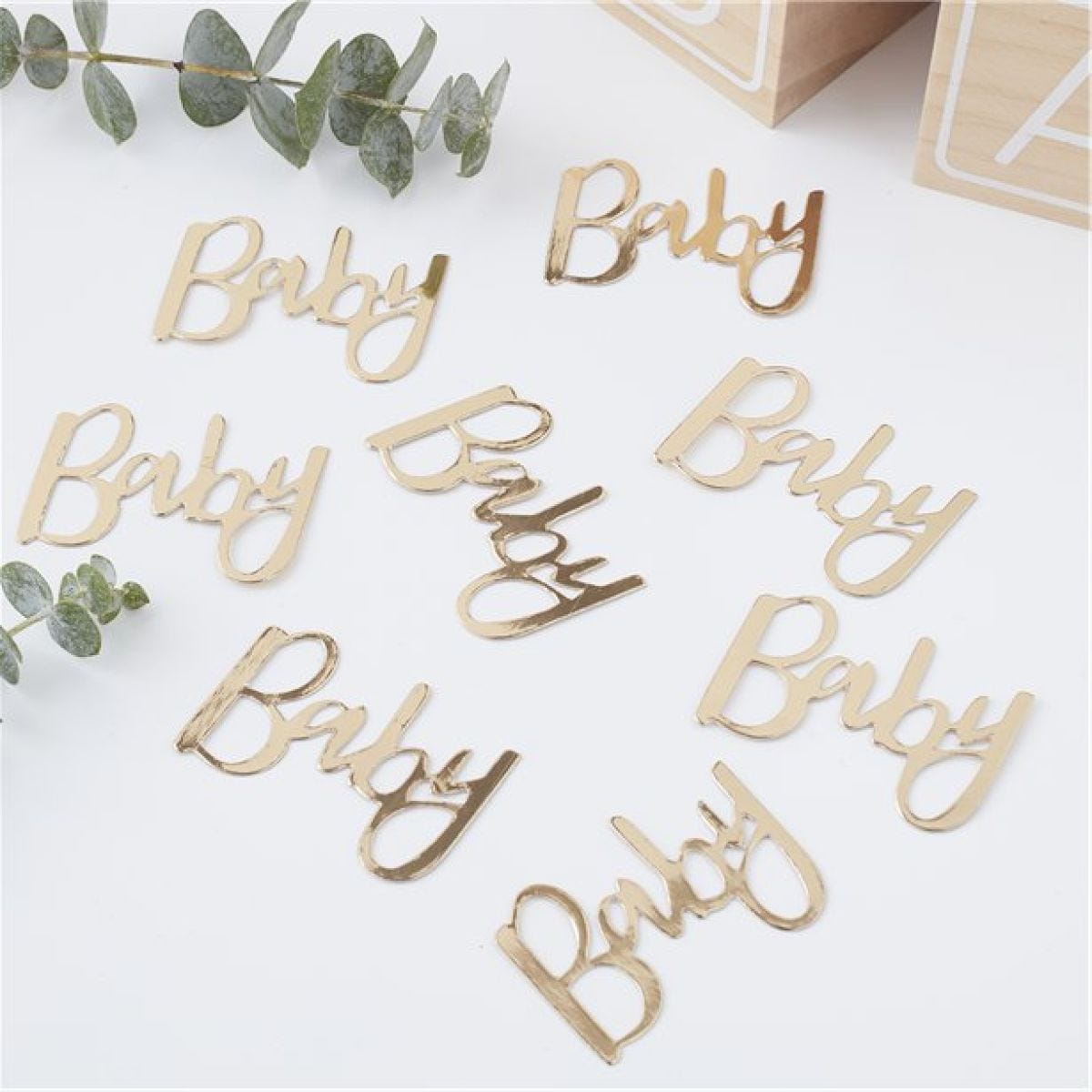 Oh Baby Gold &apos;Baby&apos; Table Confetti