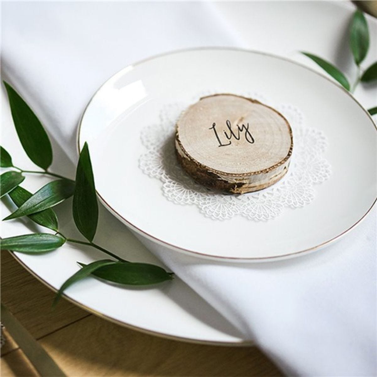 Wooden Log Place Cards (20pk)