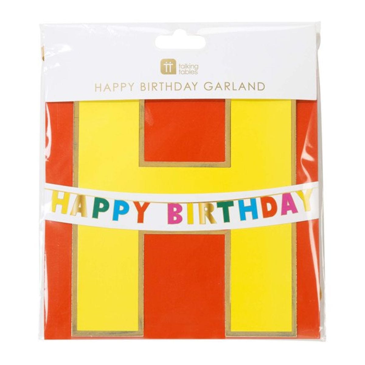 Rainbow Happy Birthday Paper Garland - 3m