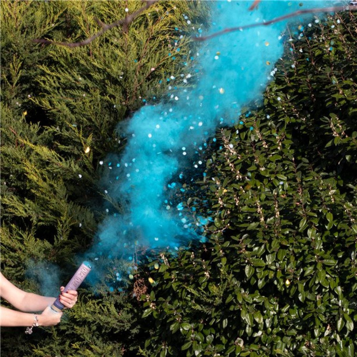 Gender Reveal Blue Smoke Cannon