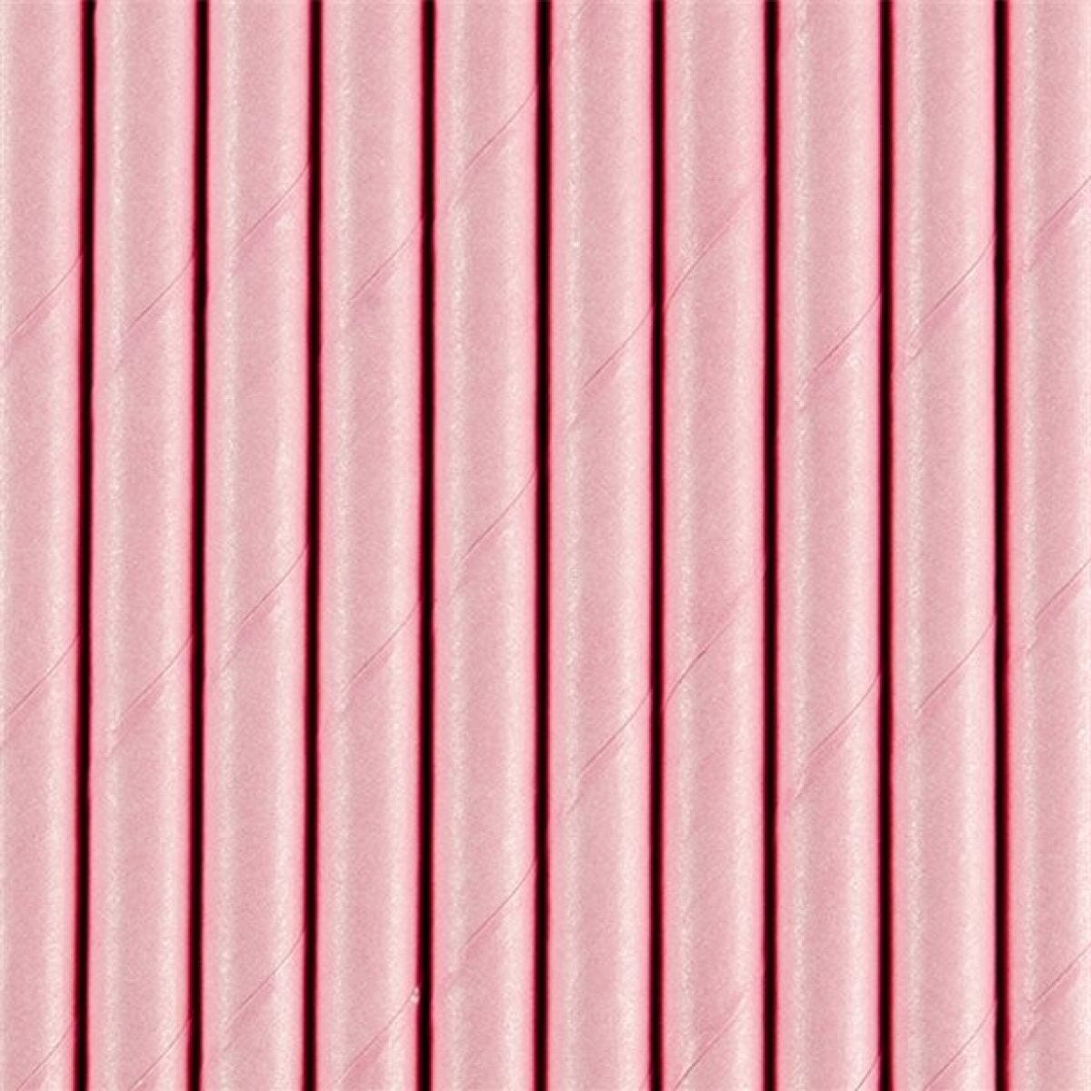 Light Pink Paper Straws (10pk)