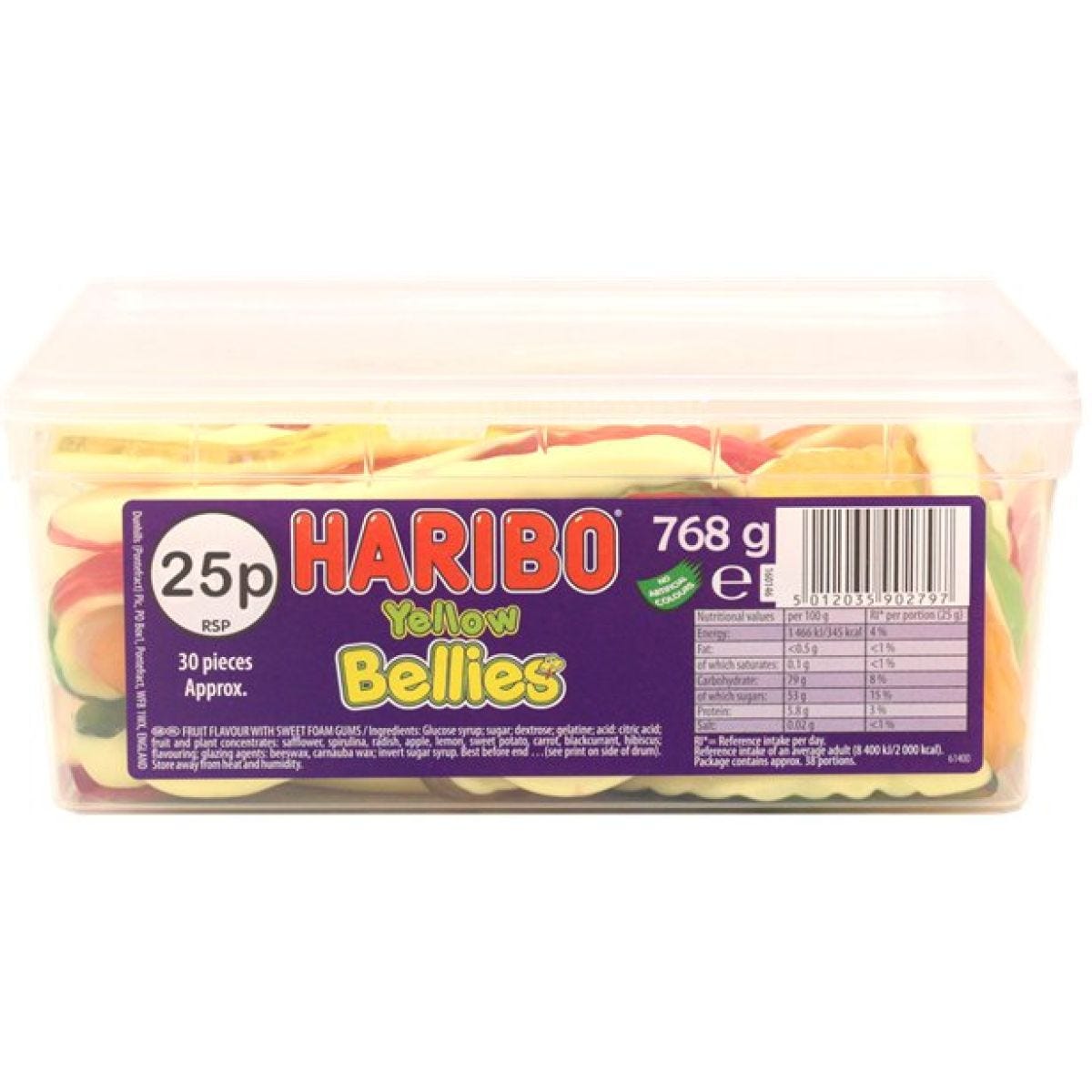 Haribo Yellow Bellies Snakes - 768g