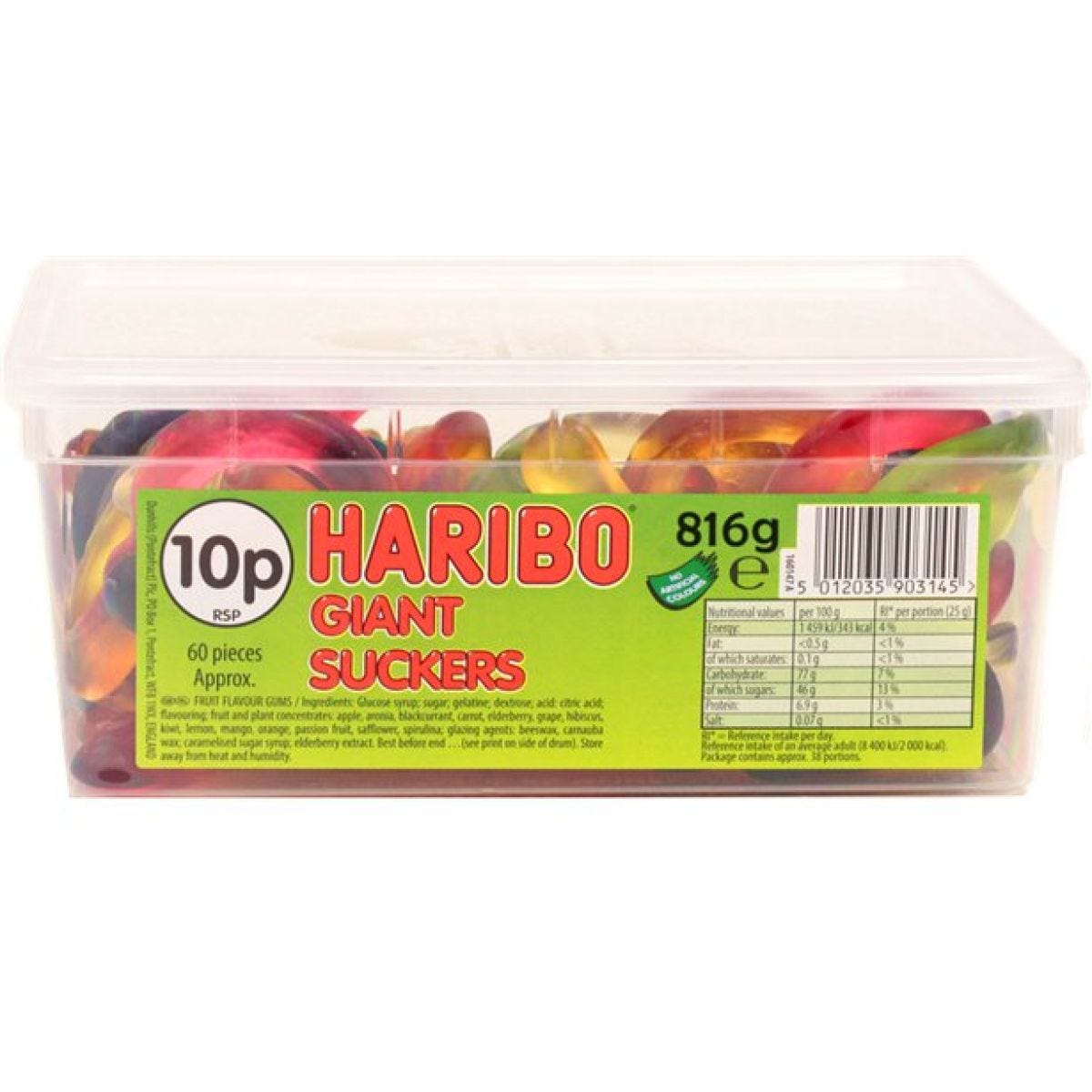 Haribo Giant Suckers - 816g