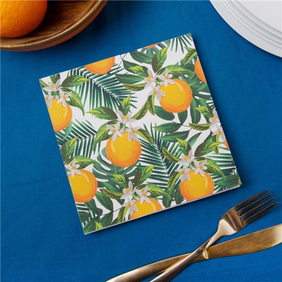 Tropical Fiesta Orange Napkins - 33cm (20pk)