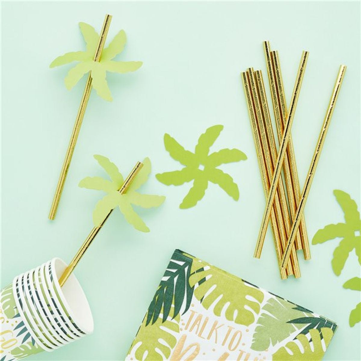 Palm Leaf Paper Straws (24pk)