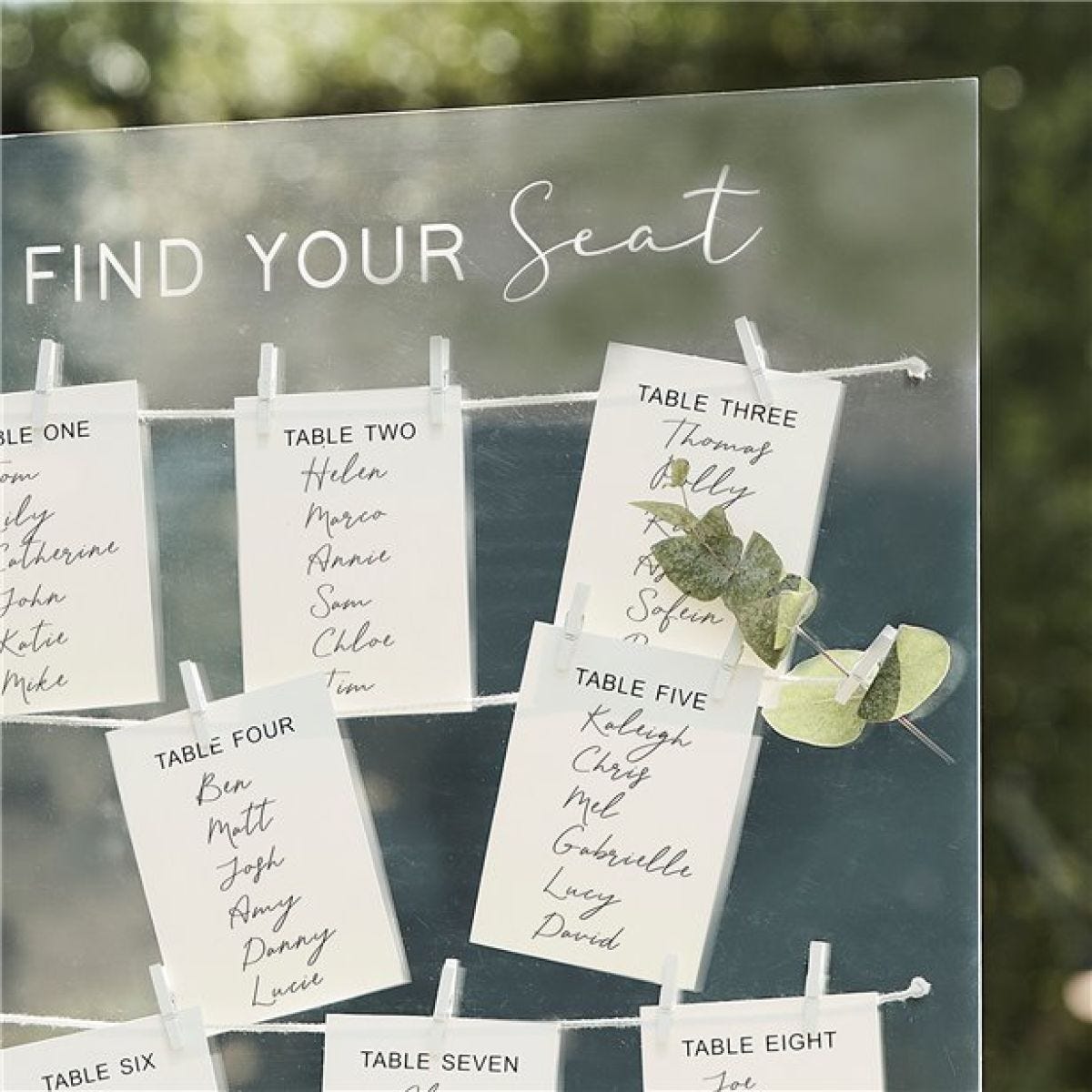 Wedding Table Plan Kit