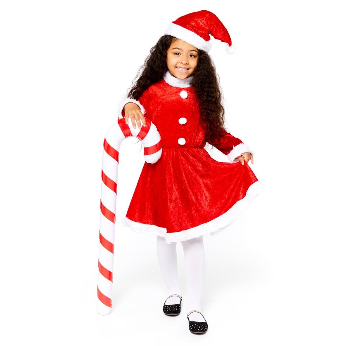 Plush Miss Santa Dress - Child Costume