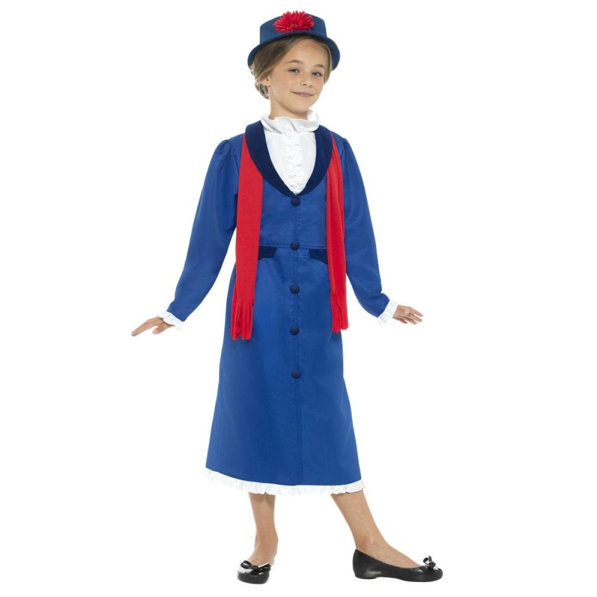 Victorian Nanny Blue Dress - Child and Teen Costume