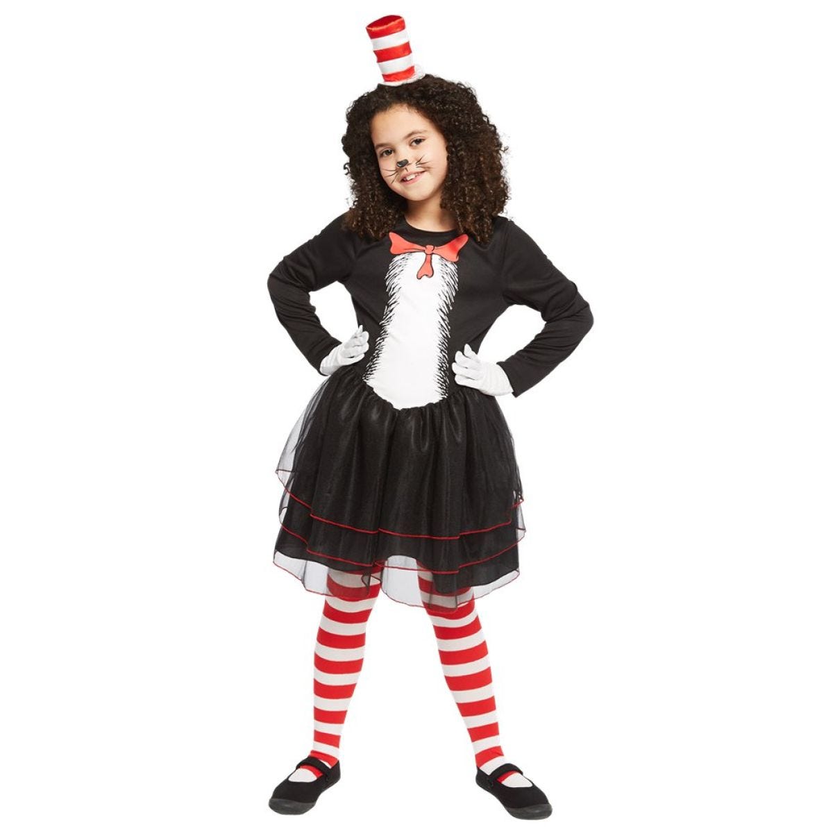 Dr Seuss Cat in the Hat Dress - Child and Teen Costume
