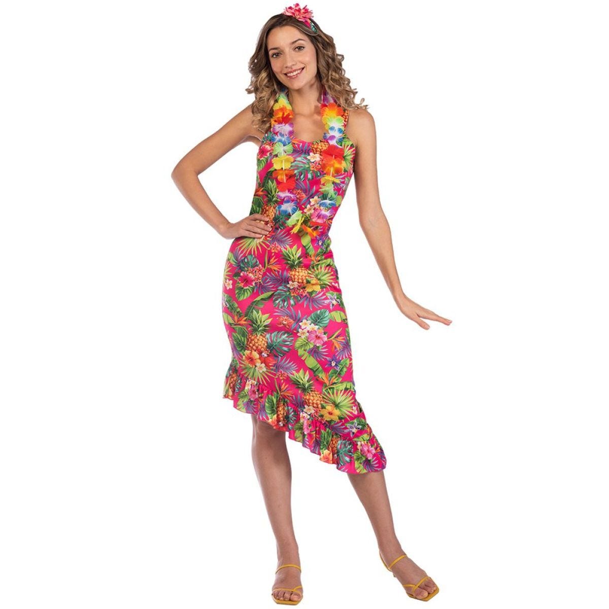 Pink Hawaiian Dress - Adult Costume