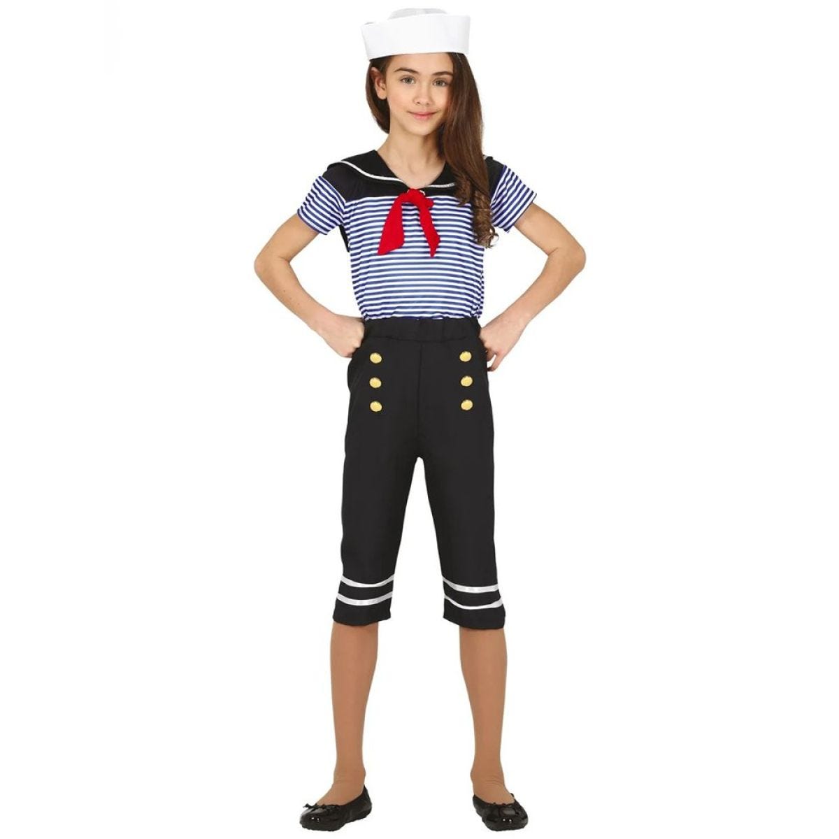 Stripe Sailor Girl - Child Costume