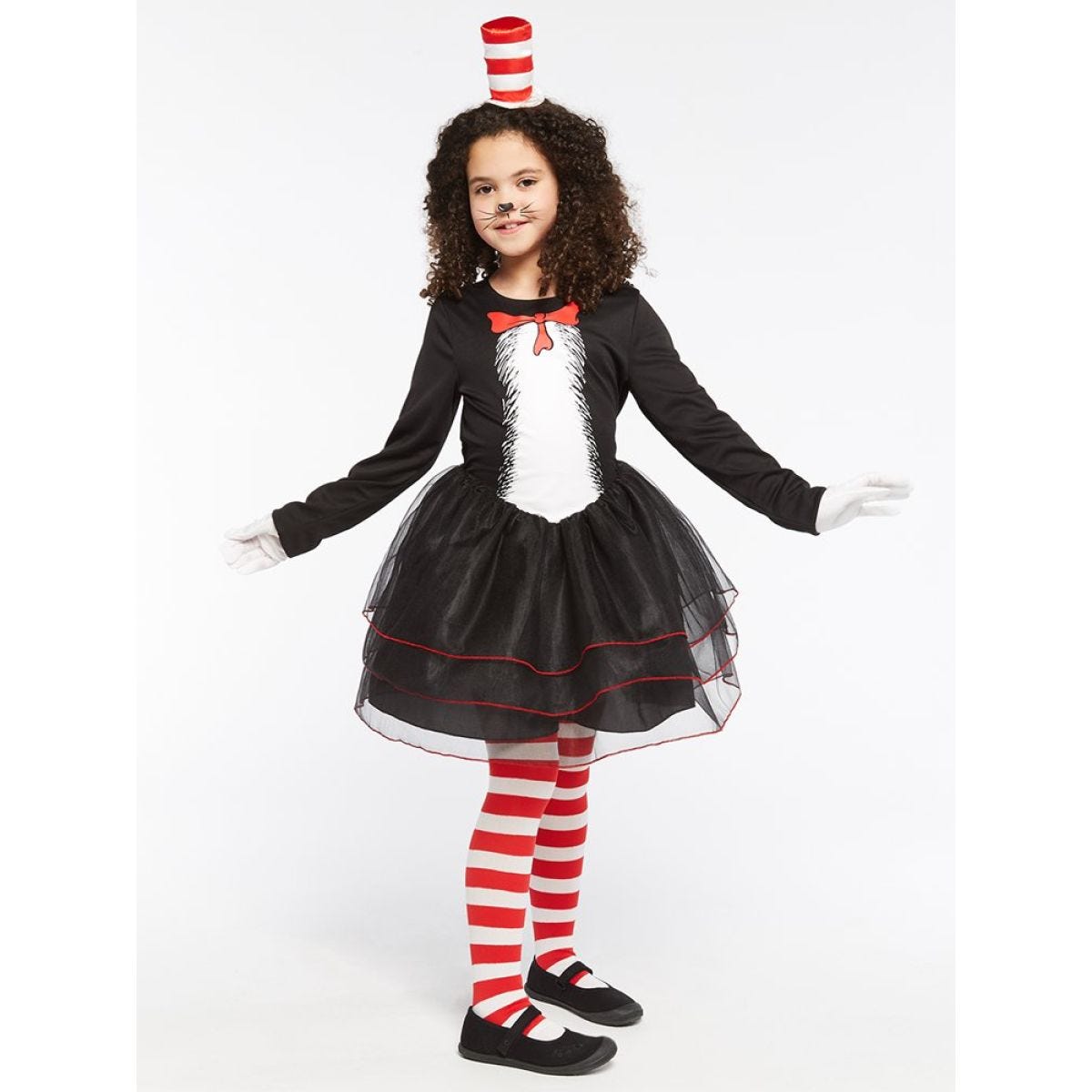 Dr Seuss Cat in the Hat Dress - Child and Teen Costume