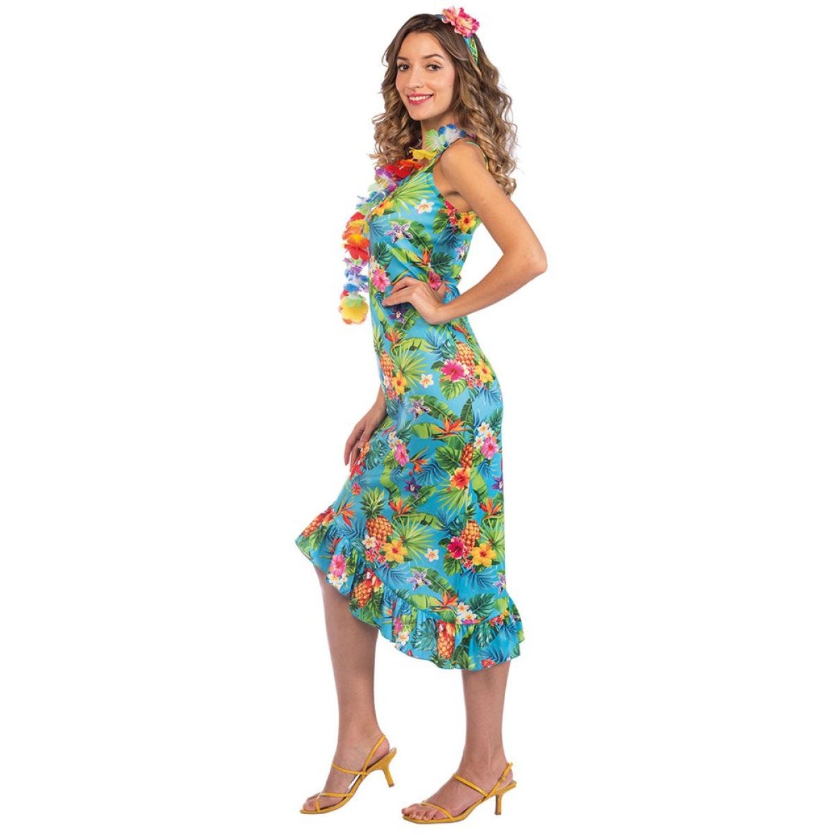 Blue Hawaiian Dress - Adult Costume