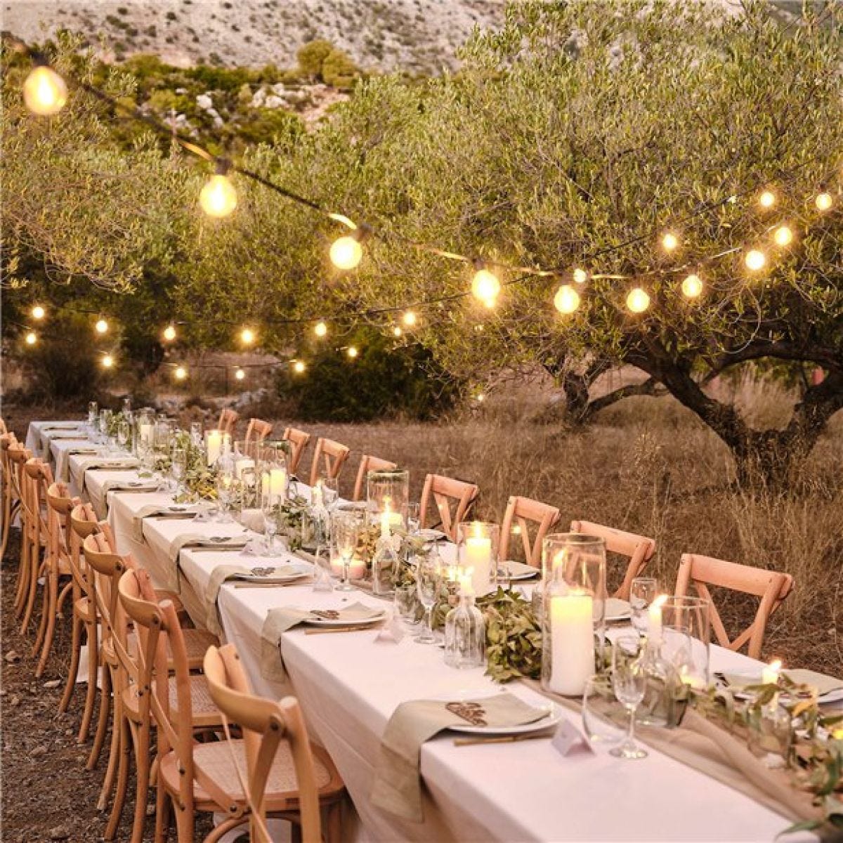 Contemporary Wedding LED Festoon String Lights - 5m