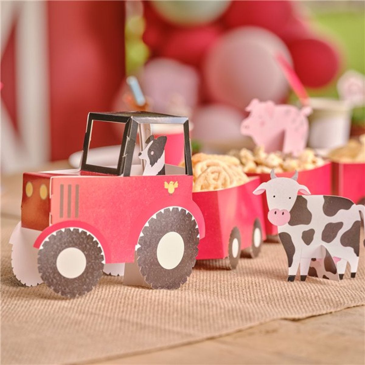 Tractor and Trailer Treat Stand