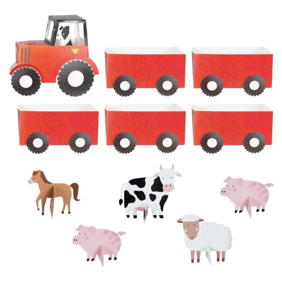 Tractor and Trailer Treat Stand
