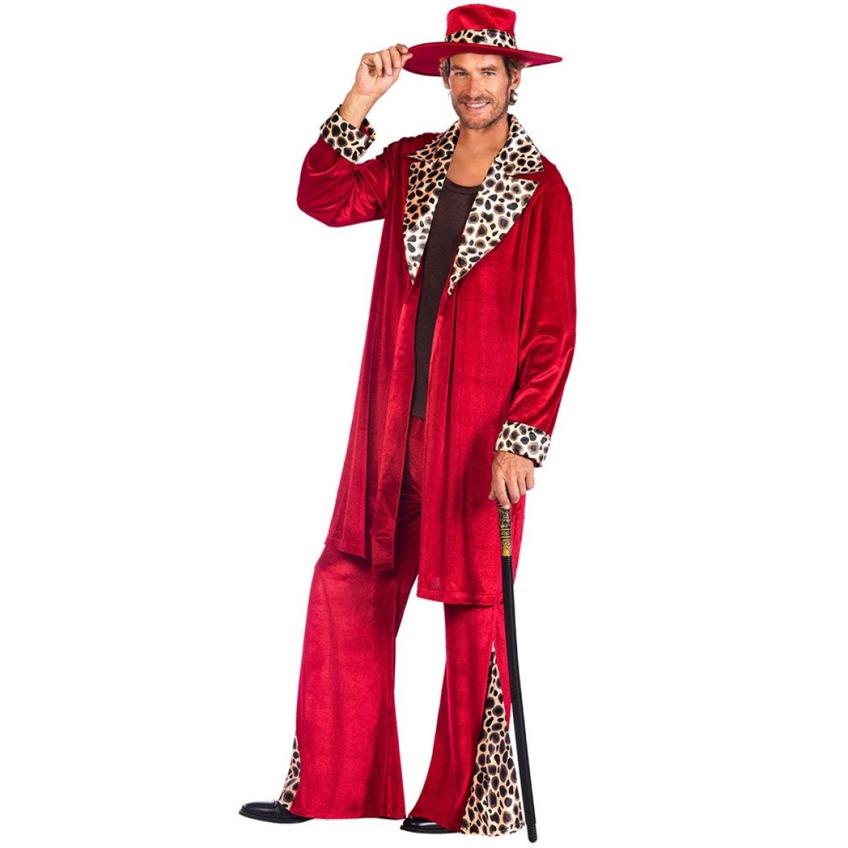 Gangster Pimp Red - Adult Costume