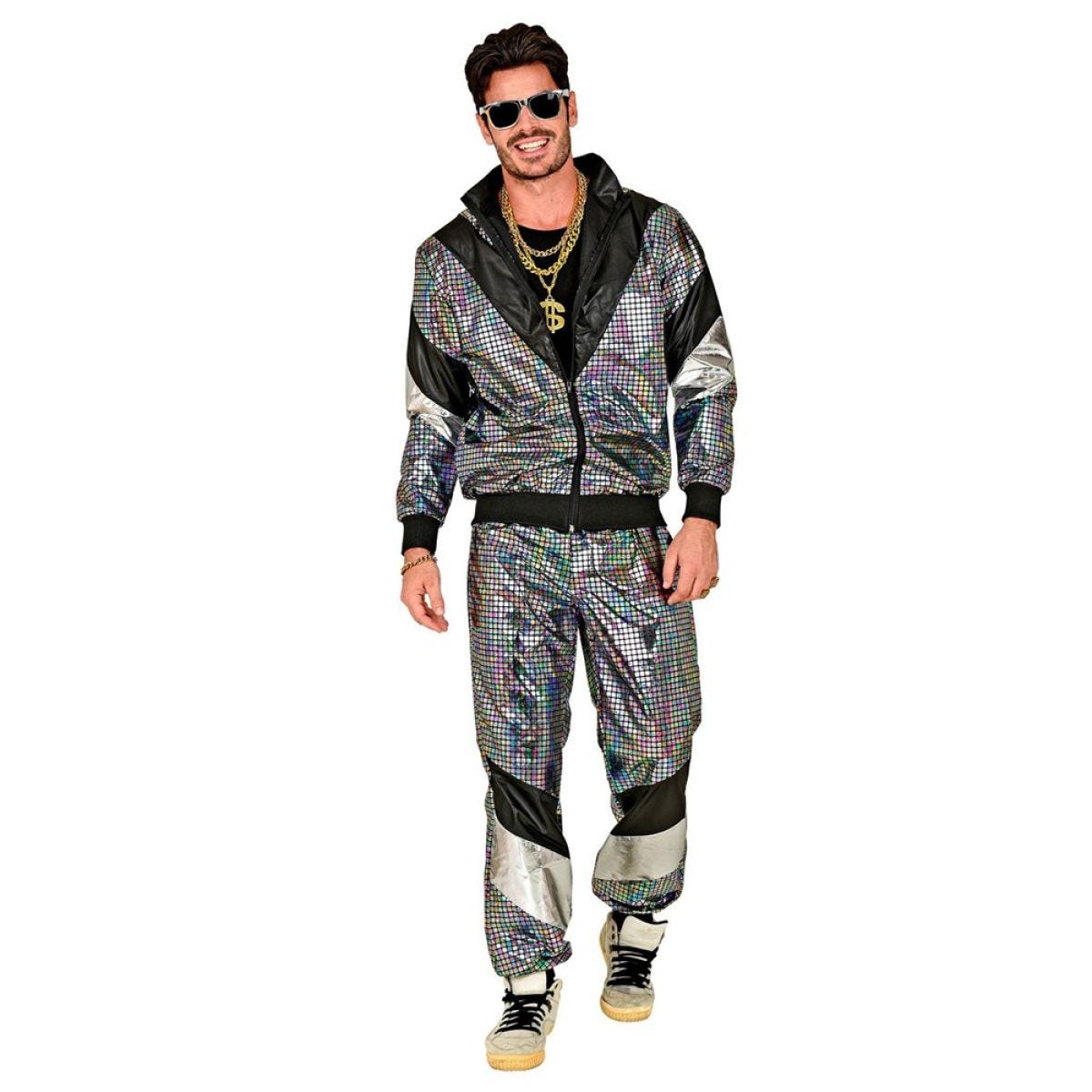 80s Disco Ball Shell Suit - Adult Costume