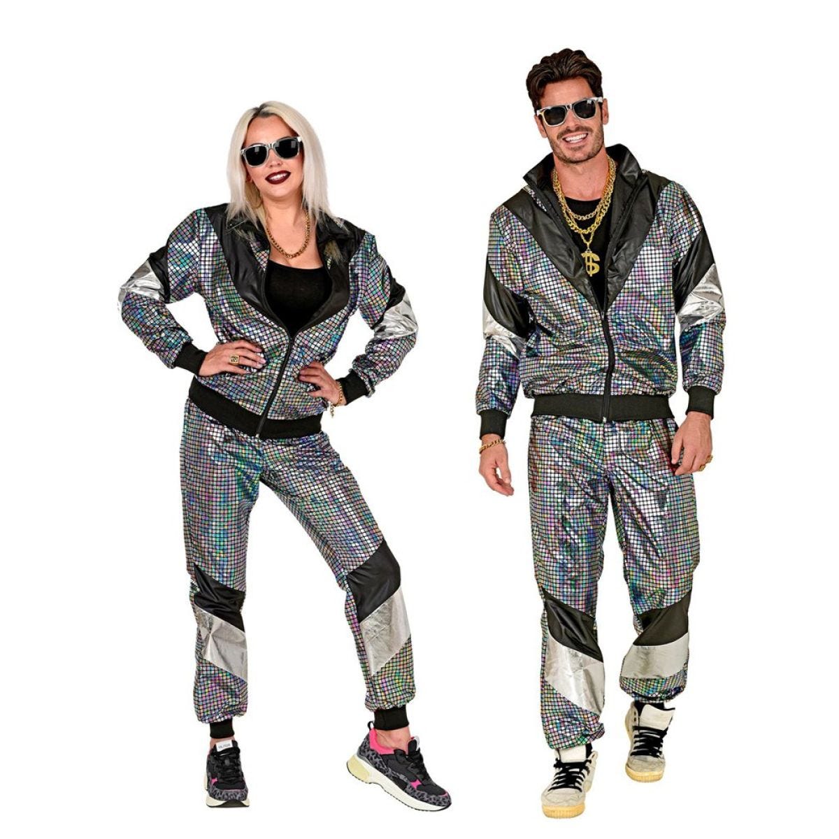 80s Disco Ball Shell Suit - Adult Costume