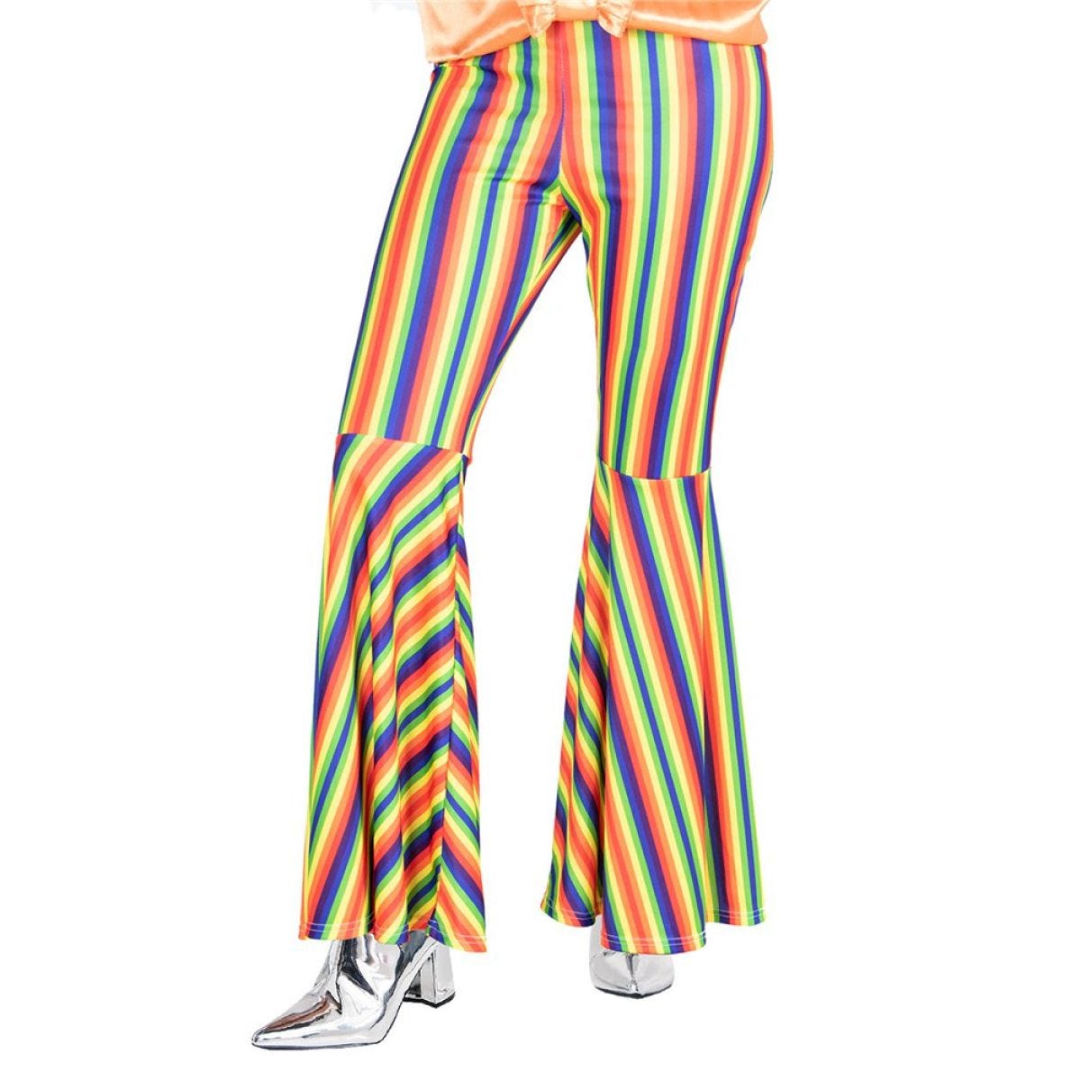 Rainbow Striped Flares - Adilt Costume