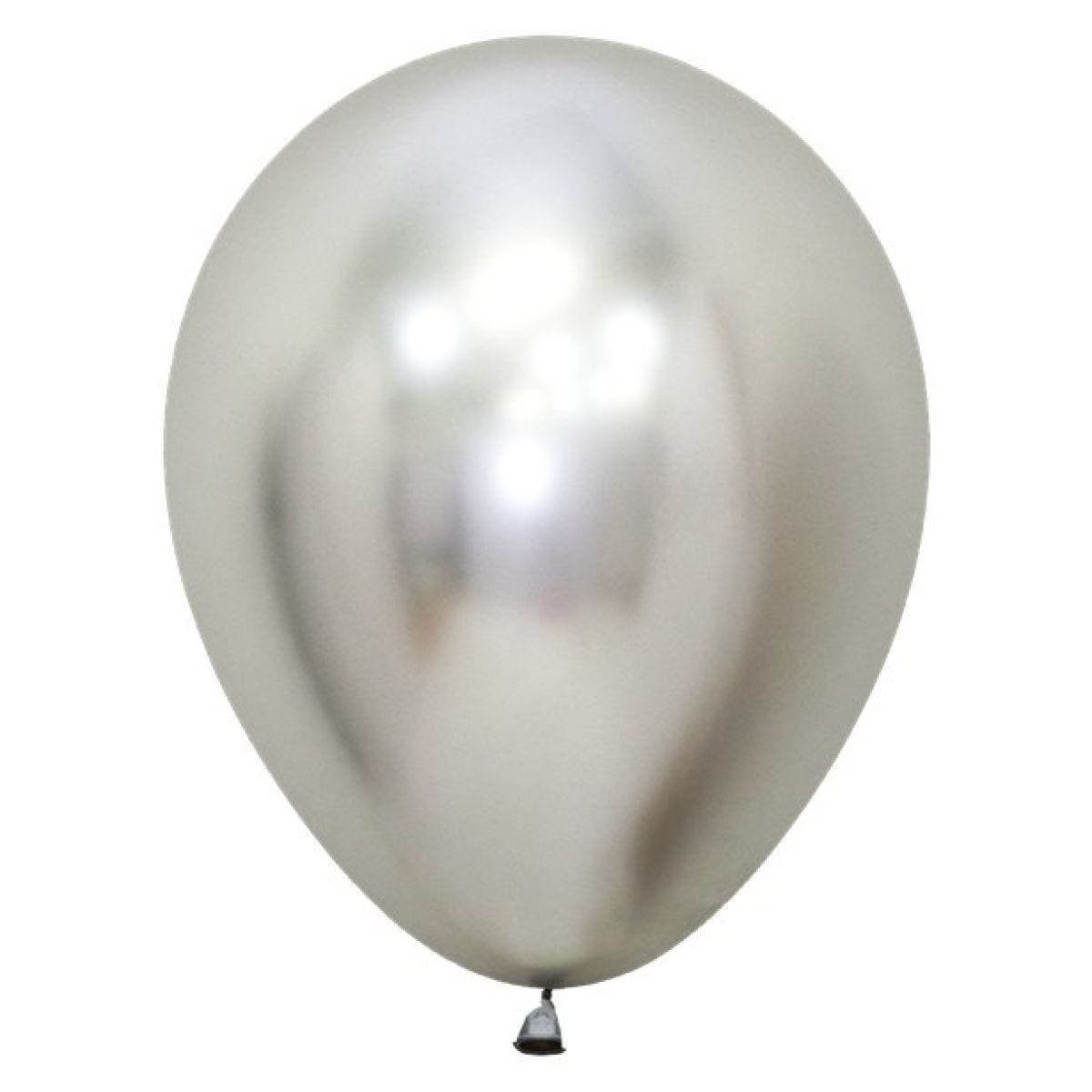 Reflex Silver Balloons - 18" Latex (15pk)