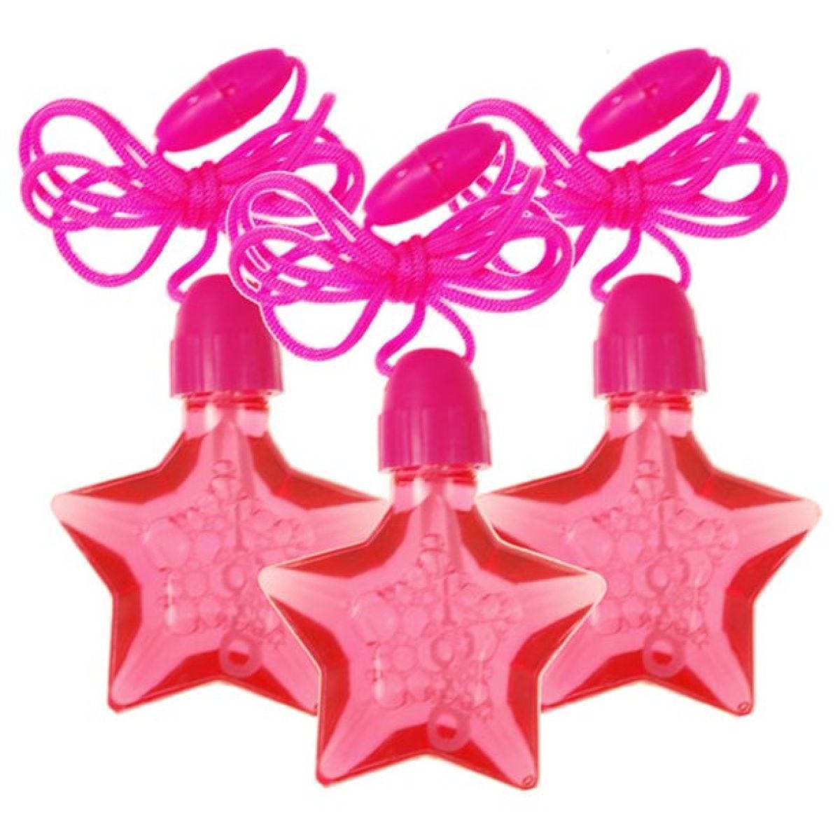 Pink Star Bubble Necklaces - 14.7ml