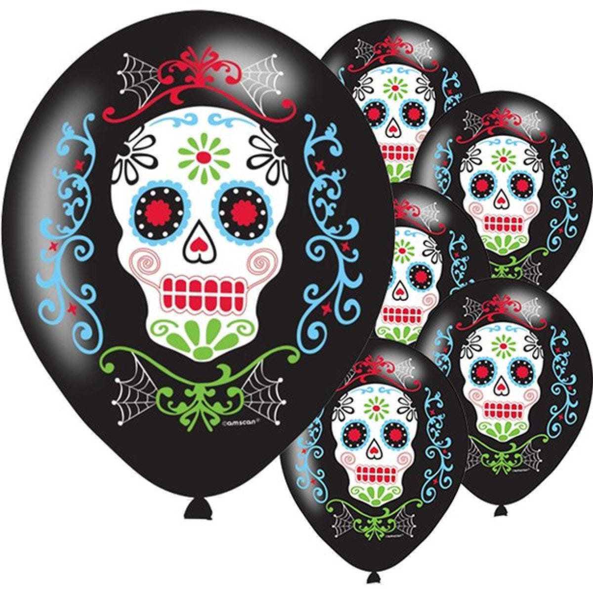 Day of the Dead Balloons - 11&apos;&apos; Latex