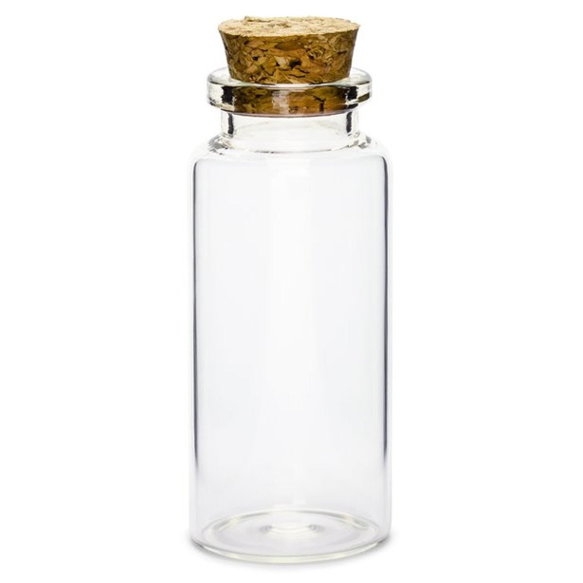 Glass Bottles with Cork Plug - 7.5cm