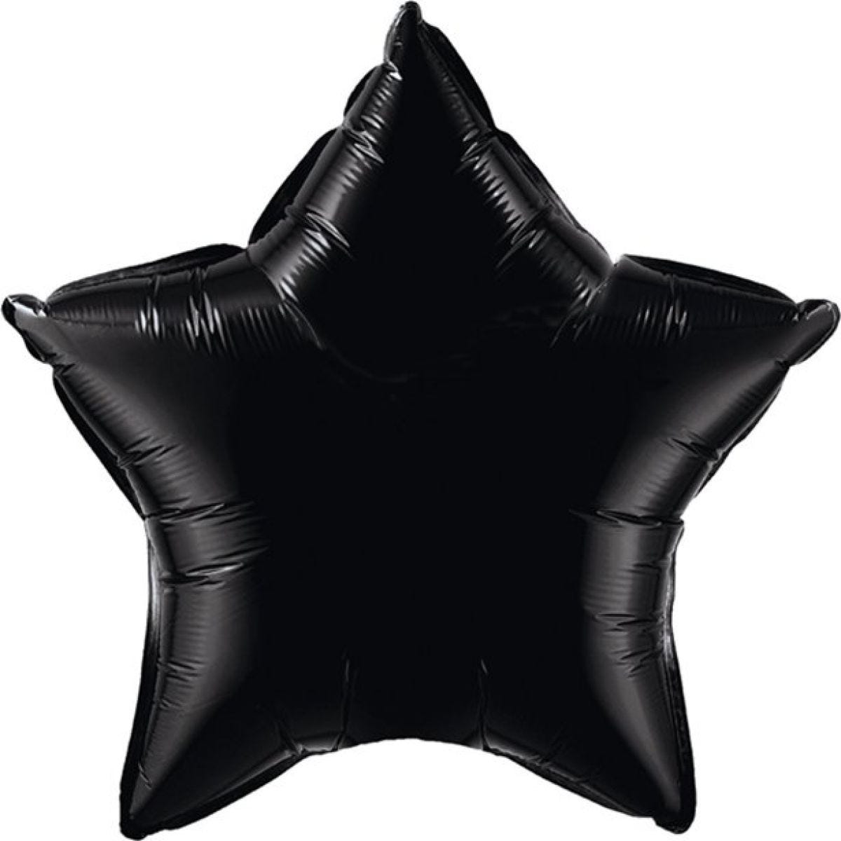 Onyx Black Star Shaped Balloon - 36" Foil - unpackaged