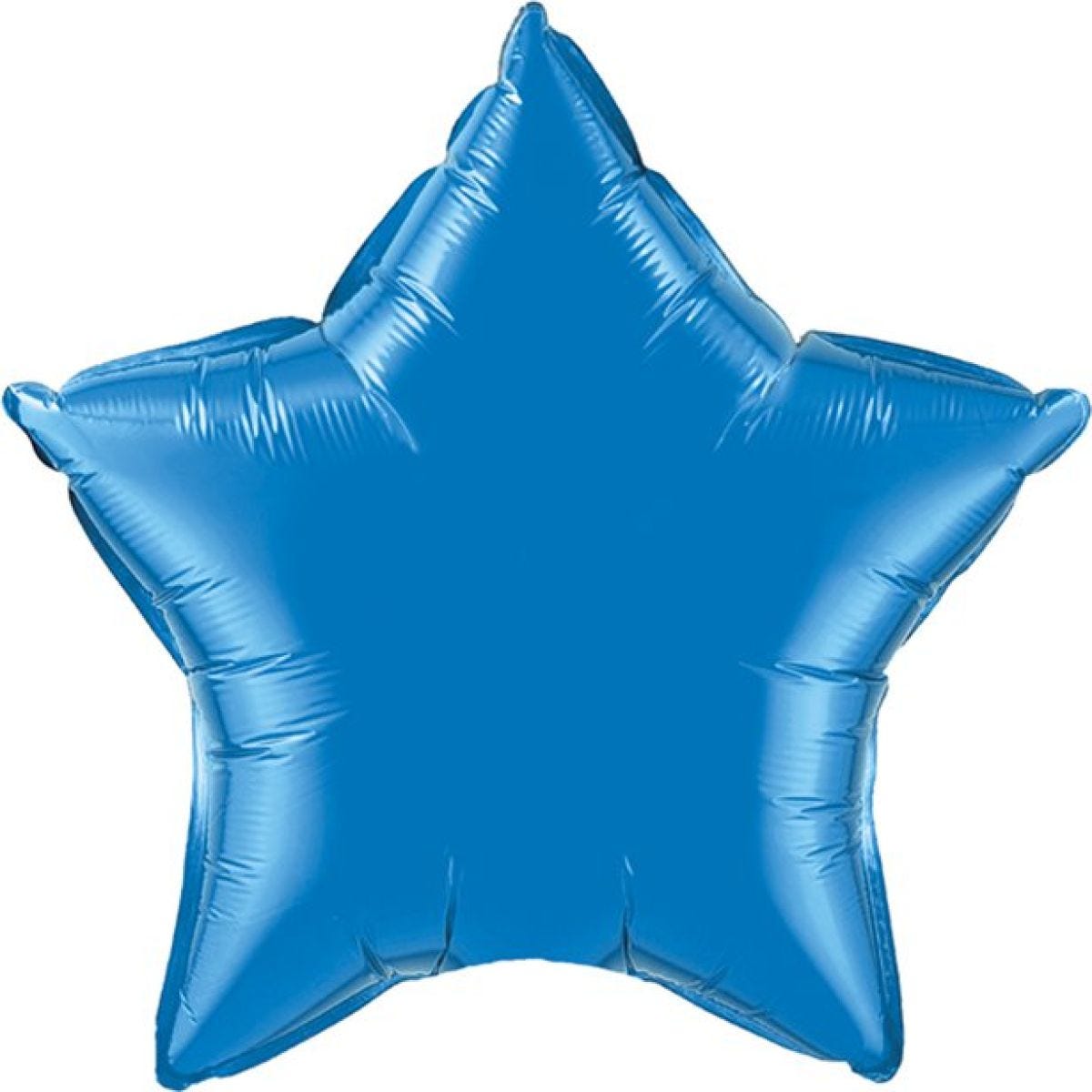 Sapphire Blue Star Shaped Balloon - 36" Foil - unpackaged