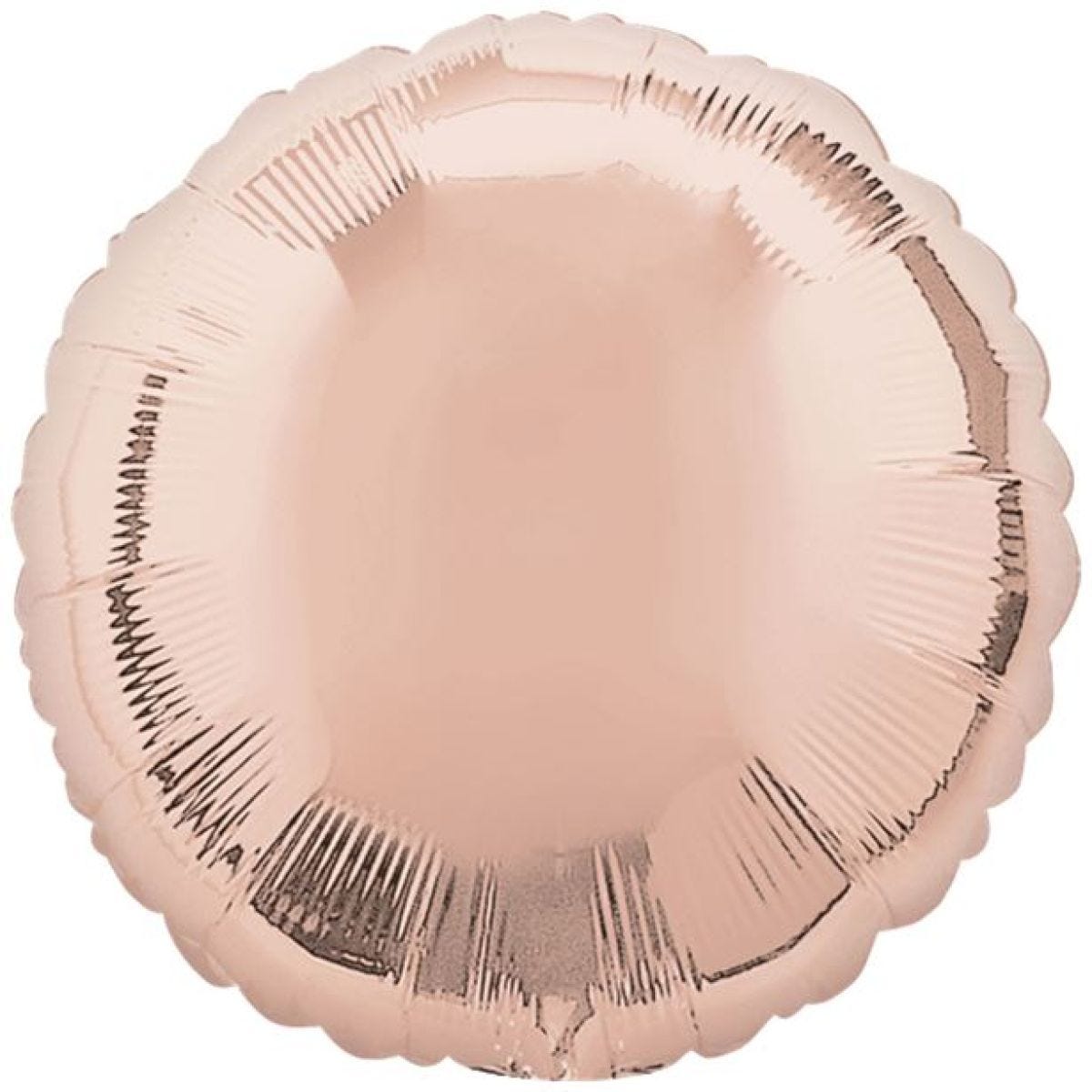 Rose Gold 18" Circle Foil Balloon - unpackaged